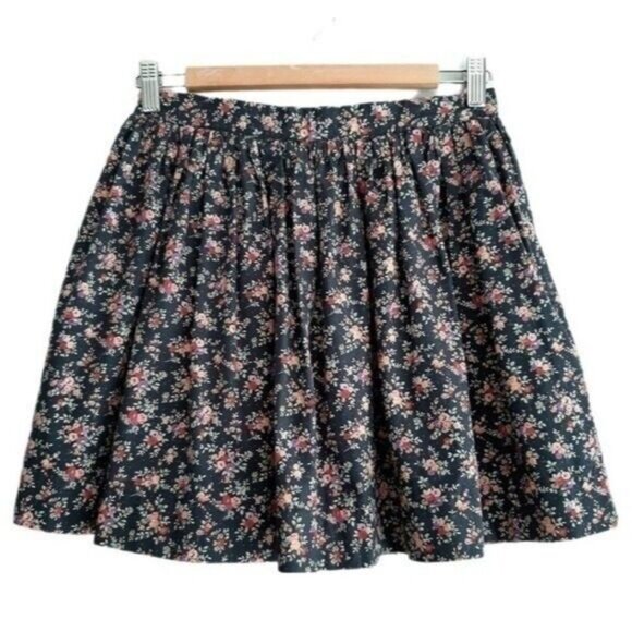 TALULA Aritzia Plisse Mini Skirt Ditsy Floral Skater Sz 6 - Picture 1 of 8
